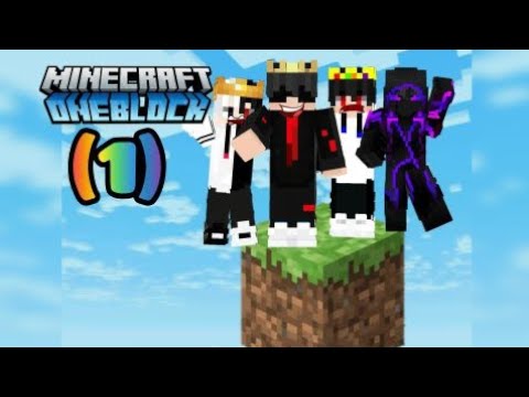Minecraft One Block Series 😮 with my Friends 😁😸#minecraft #youtube ...