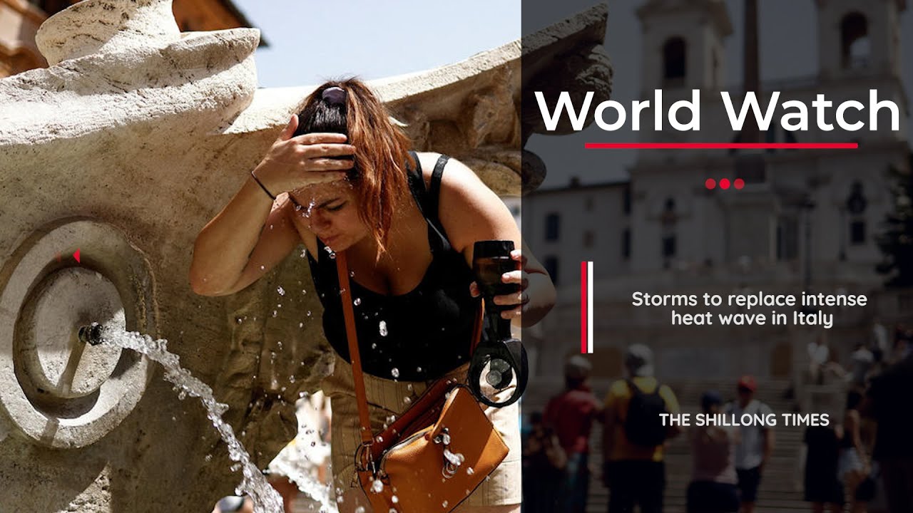 Storms to replace intense heat wave in Italy - YouTube