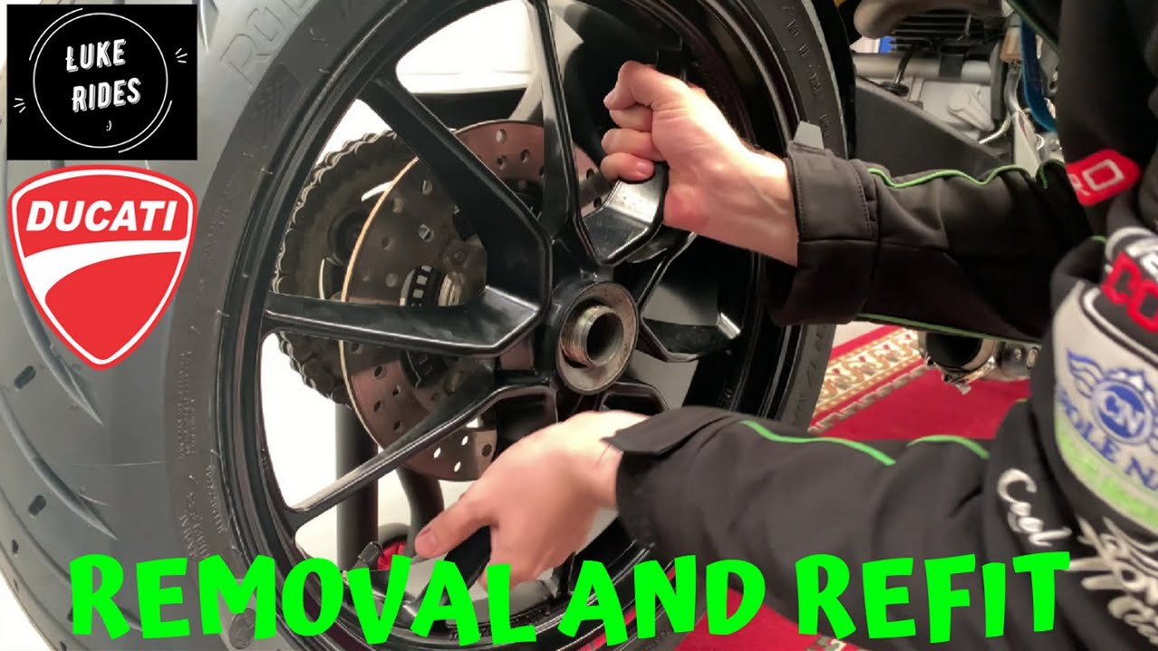 How To Fit And Remove Rear Wheel Ducati Monster 1100 EVO Motorcycle Maintenance YouTube