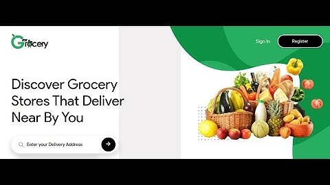 Online grocery shopping