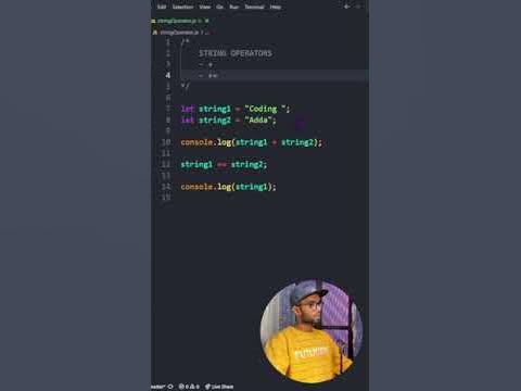 String Operator in JavaScript - YouTube