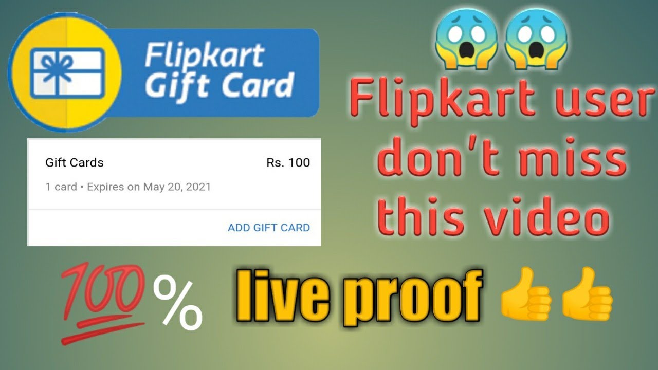 ₹50 ₹5000 gift card on Flipkart Best offer of Flipkart Add money YouTube