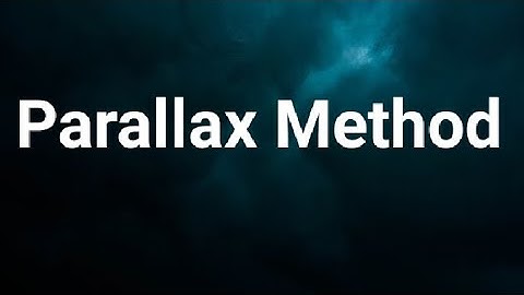 +1 Chapter 2 Parallax Method