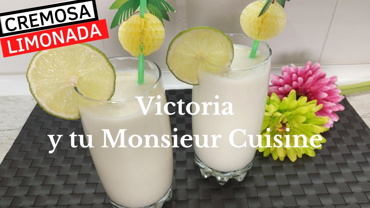 LIMONADA CREMOSA Y REFRESCANTE🍋🍋en Monsieur Cuisine y Thermomix