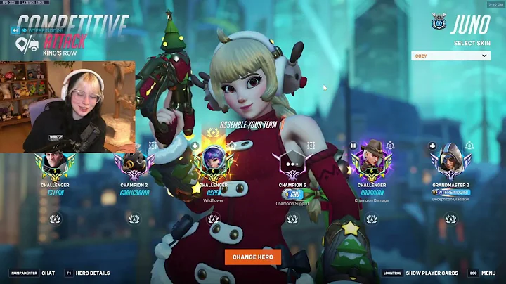 Aspen's Aggressive Juno Plays - Overwatch 2 Season 20 Gameplay Top 500