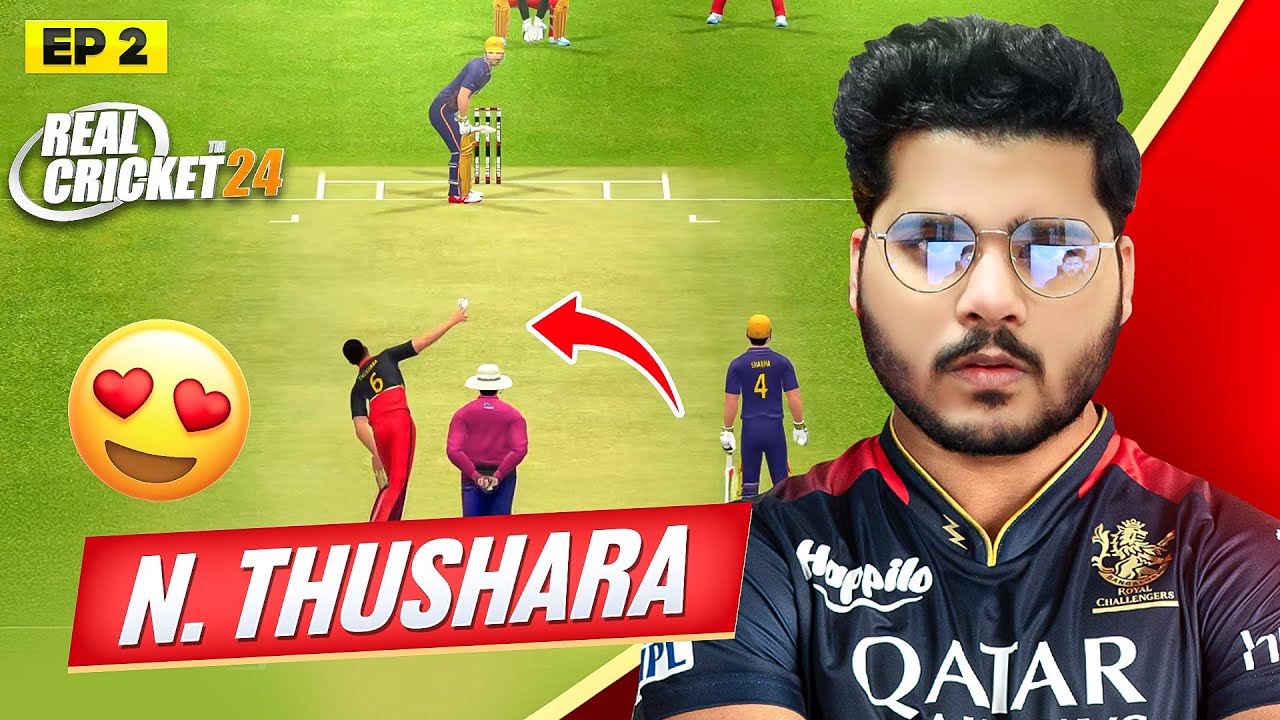 Thushara Shines for RCB! | KKR vs RCB | IPL Mega Auction Mode 2nd Match | Real Cricket 24