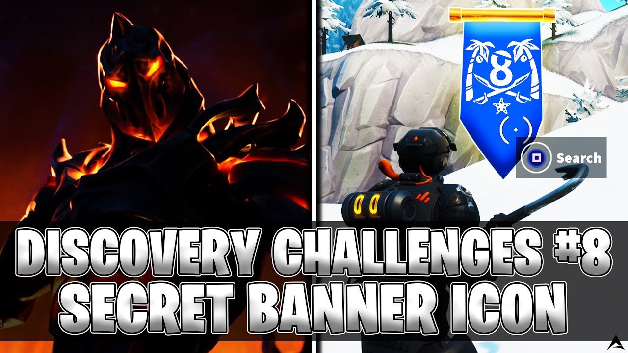 SECRET BANNER ICON! Week 8 Discovery Challenges (Fortnite Season 8)