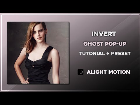 Invert Ghost Pop-up Effect alight Motion Preset + Tutorial 🖤  ~ Sha Presets ❕