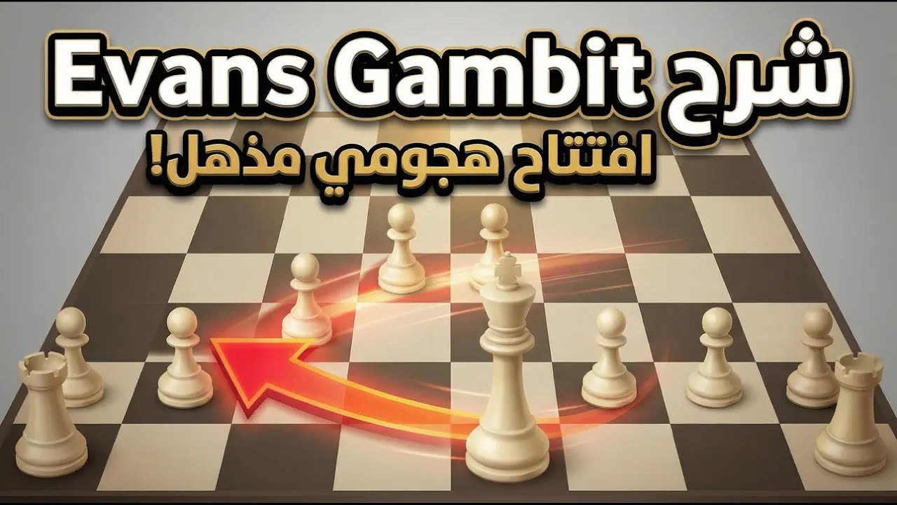 شرح افتتاح Evans Gambit ♟️🚀 | تعليم الشطرنج للمبتدئين 📚 | Learn Chess for Beginners