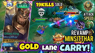 19 Kills! Minsitthar Gold Lane is Unstoppable With Franco Combo Gameplay 🛡️🔥 | ZuxukoGaming |