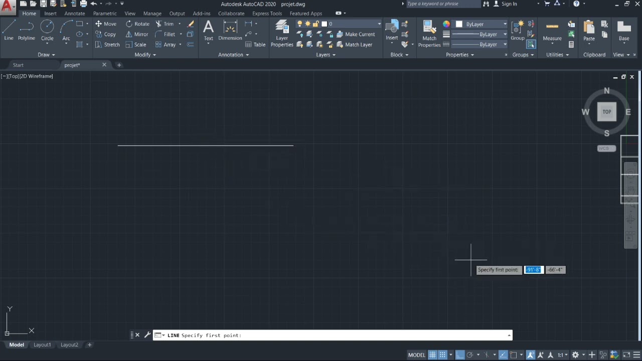 How to use object snap in Auto cad?