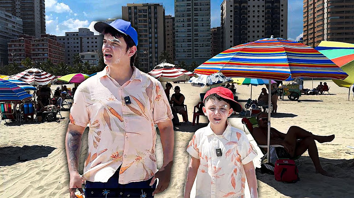 Levei meu filho pra praia pela primeira vez