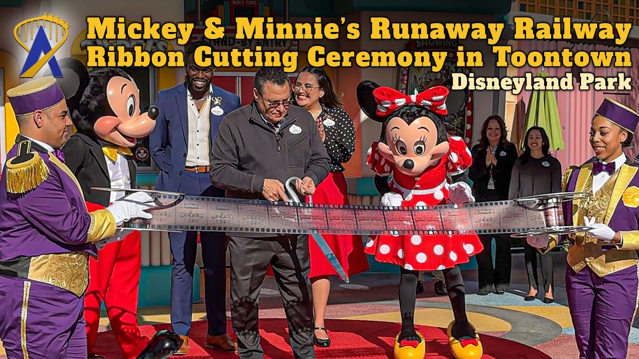 Mickey and Minnie’s Runaway Railway Ribbon Cutting Ceremony at Disneyland Park