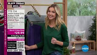 IMAN Global Chic 2Pack LongSleeve Tops