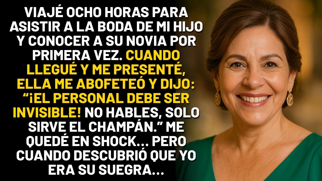 Le dio una bofetada a la ‘mesera’ en su boda… y luego descubrió que era la madre del novio...