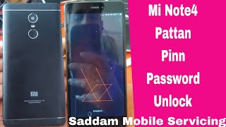 Mi Note4 Pattan ,Pin Password Unlock | Mi All Mobile Unlock Process | Redmi note 4 FRP Bypass