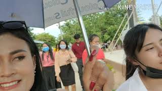 Take my sister go exam to be teacher&meet up my subscriber part 2.