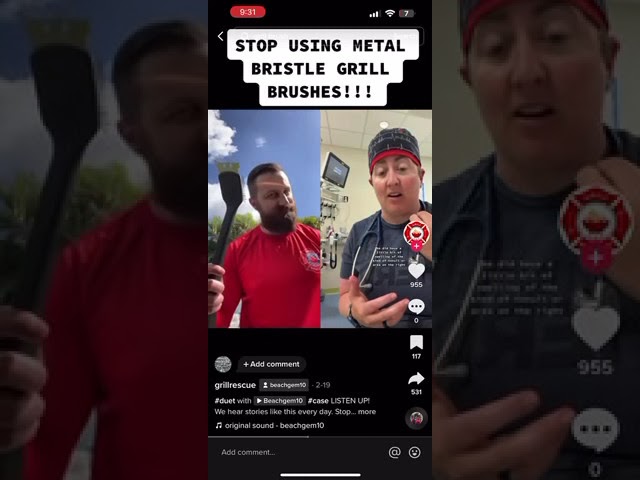 URGENT WARNING ABOUT METAL GRILL BRUSHES!