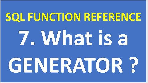7. What is a GENERATOR ?|Snowflake| SQL FUNCTION REFERENCE|  SnowflakeCloudDataWarehosue| VCKLY Tech