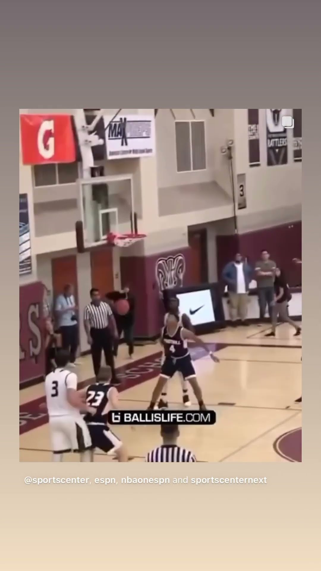 He pointed at the line #hoodnews #lameloball #chinohills #basketball #shortvideo #ballislife #omg #i