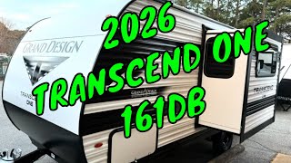 NEW 2026 GRAND DESIGN TRANSCEND ONE 161DB TRAVEL TRAILER BUNK BEDS Dodd RV WALKTHROUGH