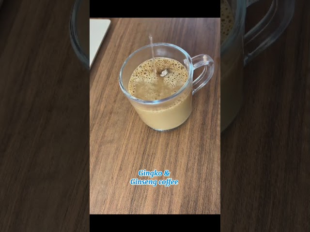 Instant Coffee Mixture With Ginkgo and Ginseng Powder