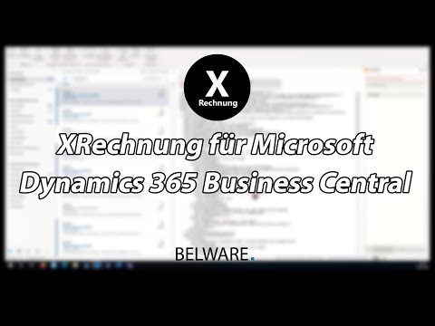 XRechnung als Extension für Microsoft Dynamics 365 Business Central