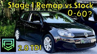 Golf 2.0 TDI Remap / MK6 2.0 TDI Stage 1 Remap VS Stock / Better Performance & MPG? EGR Delete