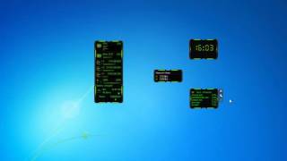 HUD Machine Green Gadgets for Windows 7