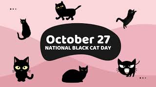 NATIONAL BLACK CAT DAY – October 27