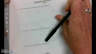 Unit 4A Practice Test Video #1