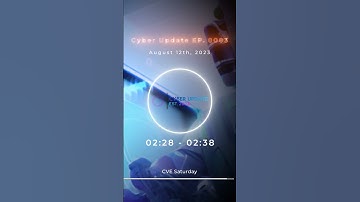 Cyber Update: "CVE Saturday" Spotlight - Aug 12th, 2023 🛡️📅 #cybersecurity #microsoft #apple
