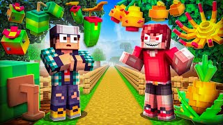 WAR WITH MY WORST ENEMY IN GROWING A GARDEN IN MINECRAFT!