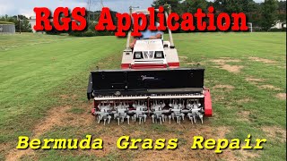 Ventrac AeraVator Bermuda Grass Soccer Field Repair