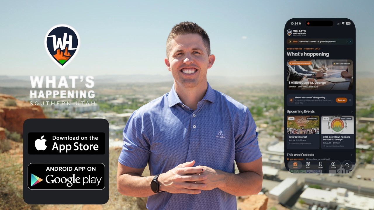 What’s Happening in Southern Utah: App is live!!