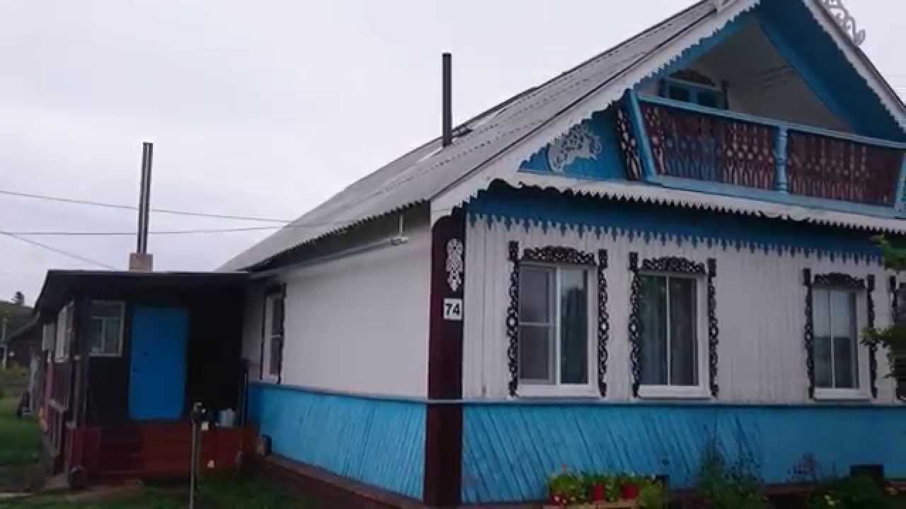 Russia - Varzuga village, left side/ Варзуга, никольская часть