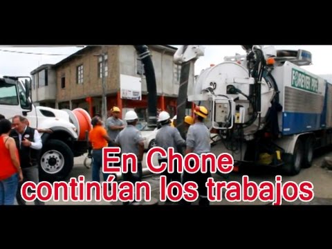 En Chone continan los trabajos