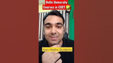 DU CUET Top Courses for Non-Maths Students 🔥 #shorts