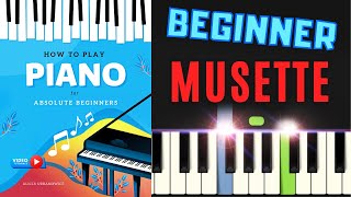 Musette I Bach I Beginner Piano Tutorial Easy Sheet Music I How to Play for Absolute Beginners SLOW