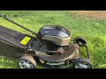Lawncare electric battery powered lawn mower