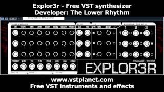 Free VST - Explor3r synth - vstplanet.com