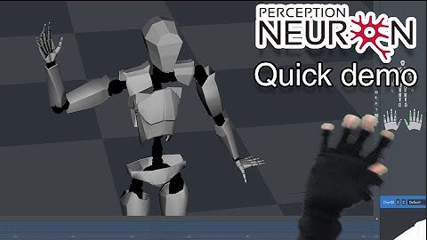 Perception Neuron (one hand) - quick demo video (no commentary)