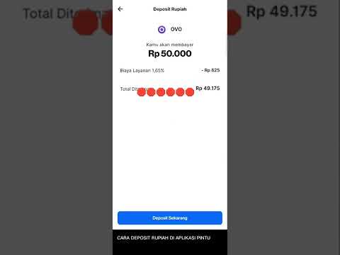 Cara Deposit Rupiah DI APLIKASI PINTU #InvestasiCryptoJadiGampang