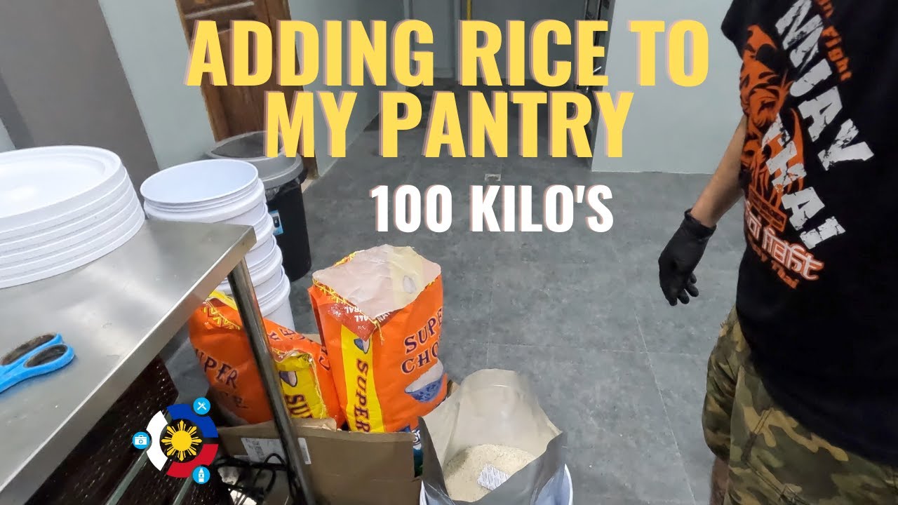 Adding 100 kilos of white rice to my Long Term Food Pantry - YouTube