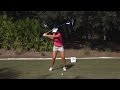 Hee young park 120fps slow motion driver faceon golf swing 2015 cme championship 1080p