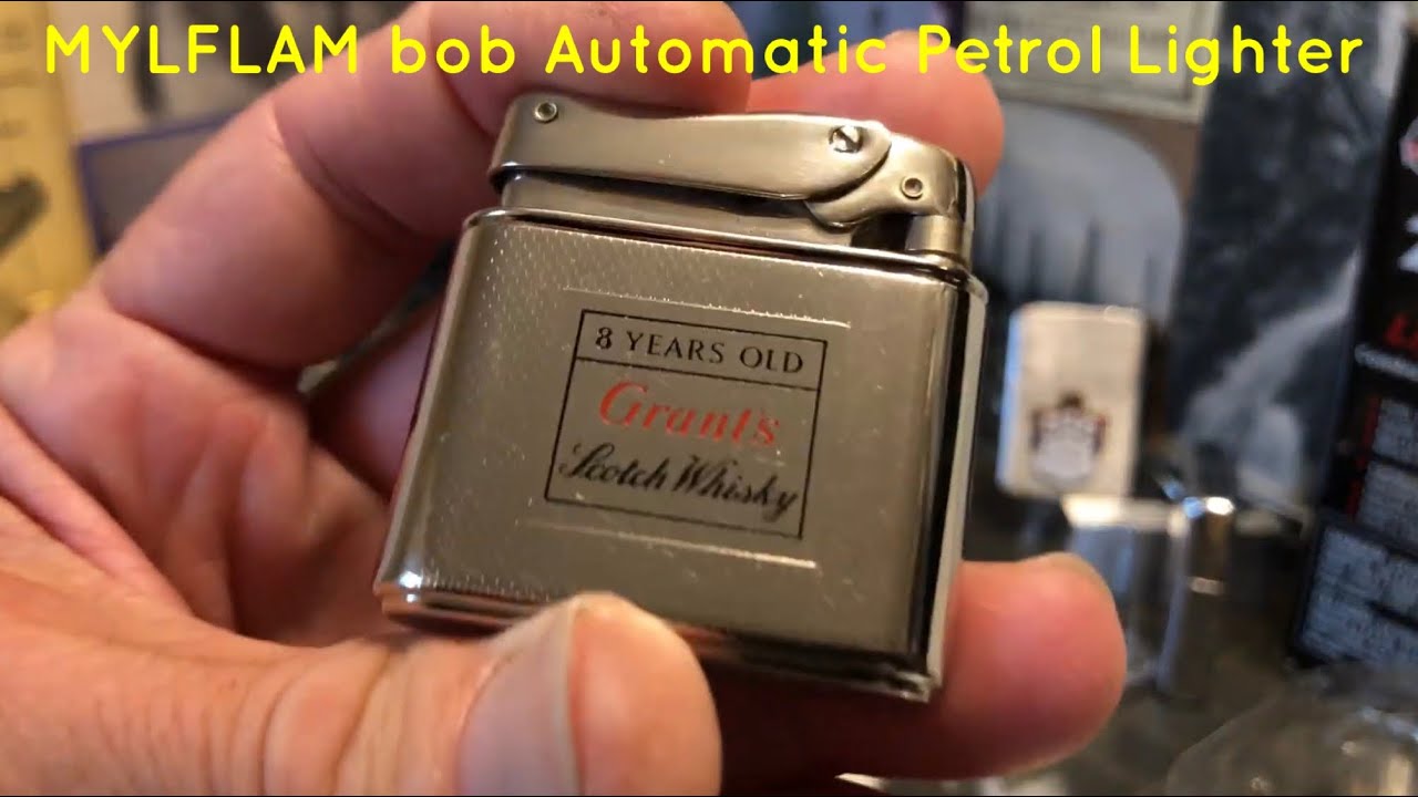 Vintage MYLFLAM bob Automatic Petrol Lighter Advertising 8 YEARS 