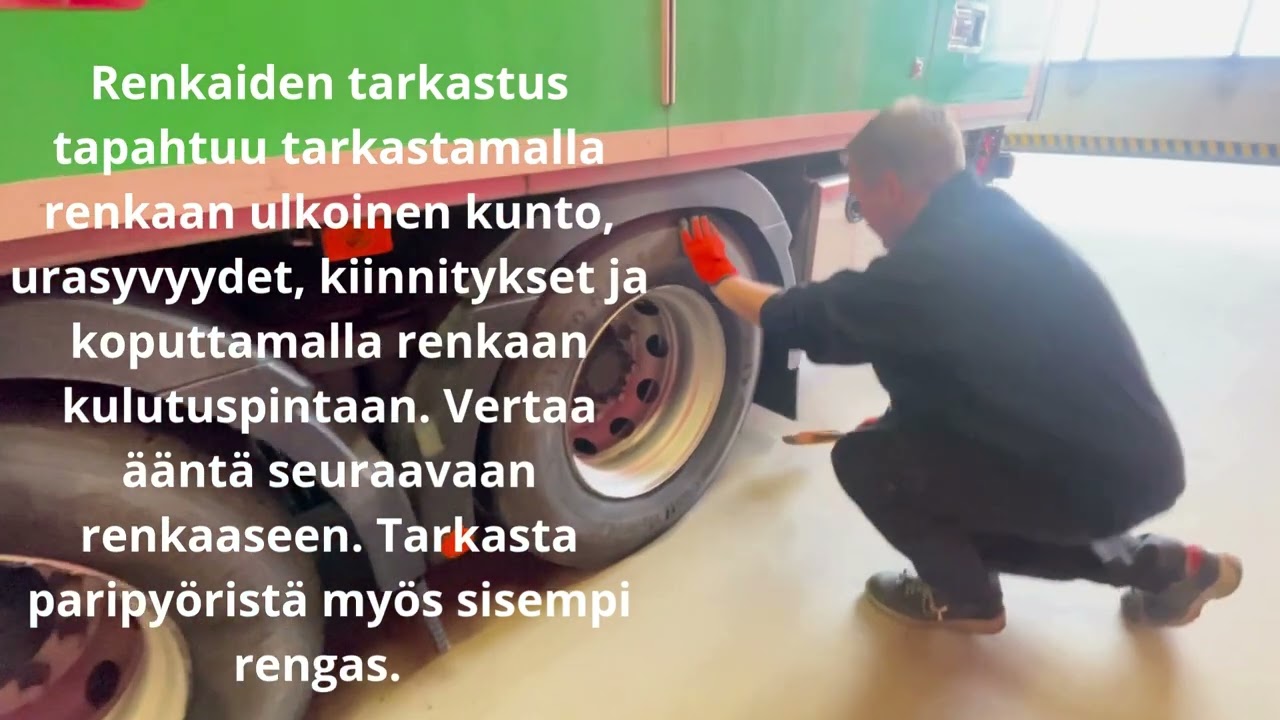 Kuorma-auton ajoonlähtötarkastus TTS