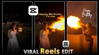 Happy Birthday To Me Reels Editing Tutorial | Birthday Fire Effect Edit | Candle Flame Transition screenshot 1