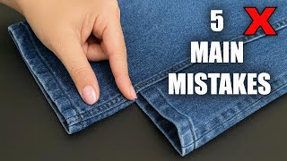 5 MAIN MISTAKES When Shortening Jeans Beginners Always Make