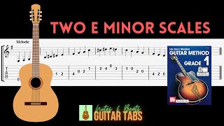 75 Of 88 Mel Bay Grade 1- Two E Minor Scales Guitar Tab